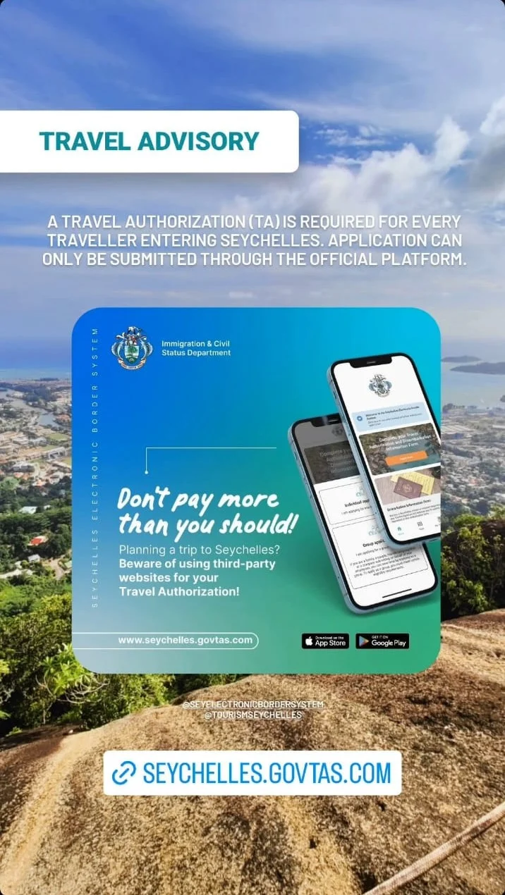 travel authorization seychelles cost